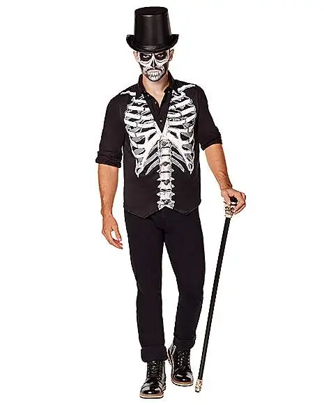 Spirit Halloween Adult Skeleton Vest 1 Spirit Halloween Adult Skeleton Vest