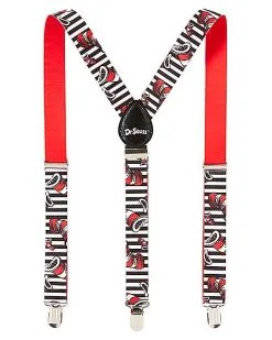 Spirit Halloween Cat In The Hat Suspenders - Dr. Seuss 6 Spirit Halloween Cat In The Hat Suspenders - Dr. Seuss -Girls Costumes Shop 01595164 c