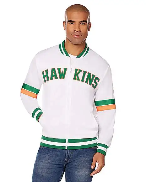 Spirit Halloween Adult Hawkins Track Jacket - Stranger Things 1 Spirit Halloween Adult Hawkins Track Jacket - Stranger Things
