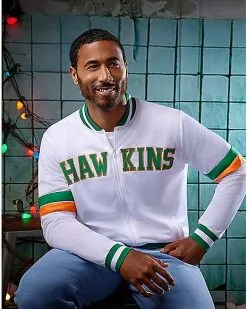 Spirit Halloween Adult Hawkins Track Jacket - Stranger Things 5 Spirit Halloween Adult Hawkins Track Jacket - Stranger Things -Girls Costumes Shop 01596717 c