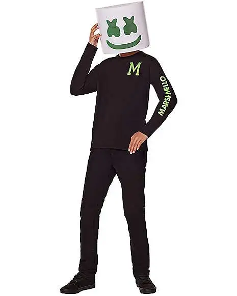 Spirit Halloween Kids Glow In The Dark Marshmello Costume Kit 1 Spirit Halloween Kids Glow In The Dark Marshmello Costume Kit