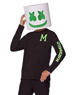 Spirit Halloween Kids Glow In The Dark Marshmello Costume Kit 7 Spirit Halloween Kids Glow In The Dark Marshmello Costume Kit -Girls Costumes Shop 01597269 c