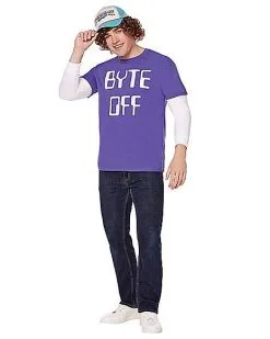 Spirit Halloween Adult Byte Off T Shirt - Stranger Things -Girls Costumes Shop 01600097 c
