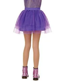 Spirit Halloween Kids Purple Tulle Skirt -Girls Costumes Shop 01600147 b