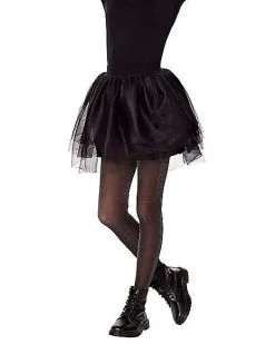 Spirit Halloween Kids Black Tulle Skirt