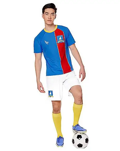 Spirit Halloween Adult AFC Richmond Uniform Costume - Ted Lasso 1 Spirit Halloween Adult AFC Richmond Uniform Costume - Ted Lasso