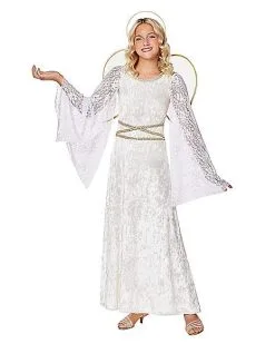 Spirit Halloween Kids White Lace Angel Costume