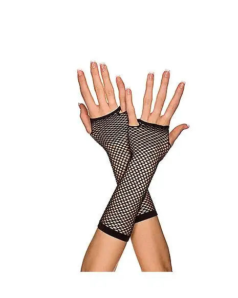 Spirit Halloween Mini Dimaond Net Black Child Gloves 1 Spirit Halloween Mini Dimaond Net Black Child Gloves
