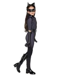 Spirit Halloween Kids Catwoman Costume Deluxe - Batman The Dark Knight -Girls Costumes Shop 07139595 c