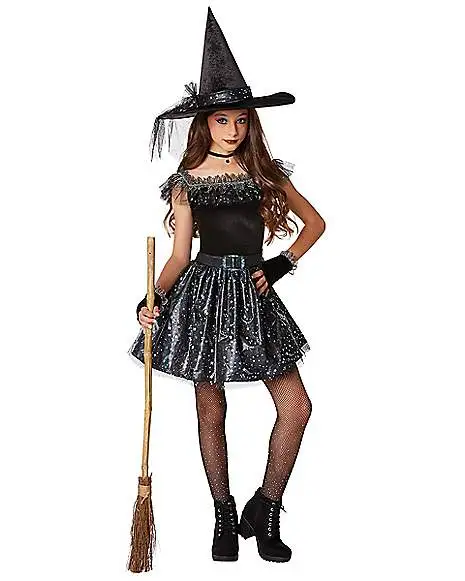 Spirit Halloween Kids Glitter Witch Costume 1 Spirit Halloween Kids Glitter Witch Costume