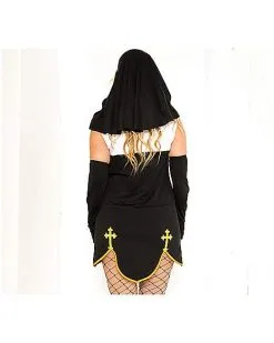 Spirit Halloween Adult Bad Habit Nun Costume -Girls Costumes Shop 07260102 b