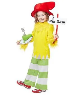 Spirit Halloween Toddler Sam I Am Costume - Dr. Seuss -Girls Costumes Shop 07403058 c