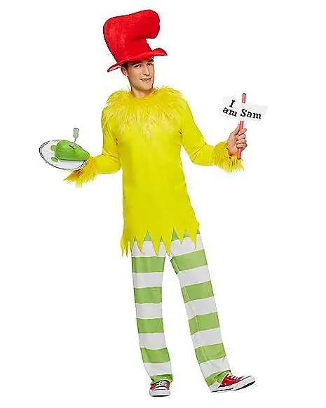 Spirit Halloween Adult Sam I Am Costume - Dr. Seuss 3 Spirit Halloween Adult Sam I Am Costume - Dr. Seuss - Image 3
