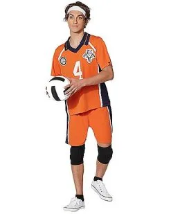 Spirit Halloween Adult Orange Volleyball Uniform Costume -Girls Costumes Shop 07423783 c
