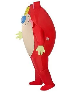 Spirit Halloween Adult Stimpy Inflatable Costume - The Ren And Stimpy Show -Girls Costumes Shop 07475684 c