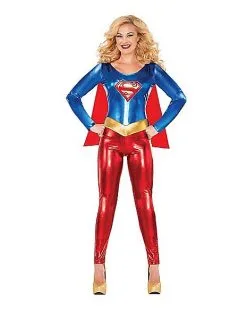 Spirit Halloween Adult Supergirl Catsuit Costume - DC Comics