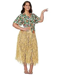 Spirit Halloween Plus Size Luau Shirt -Girls Costumes Shop 07521446 c