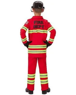 Spirit Halloween Kids Firefighter Costume - The Signature Collection -Girls Costumes Shop 07522204 c