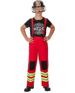Spirit Halloween Kids Firefighter Costume - The Signature Collection -Girls Costumes Shop 07522204 d