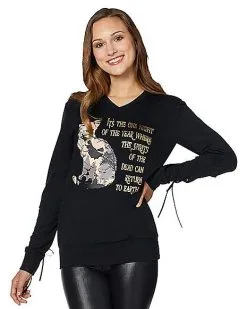 Spirit Halloween Thackery Binx Cat Sweatshirt - Hocus Pocus