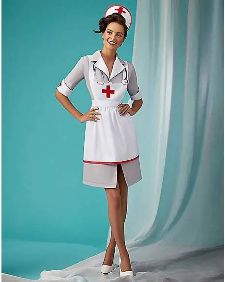 Spirit Halloween Adult Retro Nurse Costume 1 Spirit Halloween Adult Retro Nurse Costume