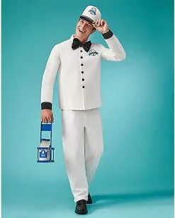 Spirit Halloween Adult Retro Milk Man Costume