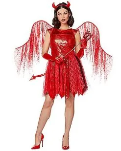 Spirit Halloween Adult Miss Devil Costume