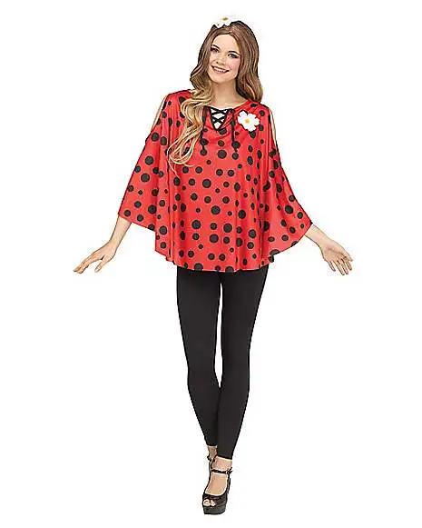 Spirit Halloween Adult Ladybug Poncho 1 Spirit Halloween Adult Ladybug Poncho