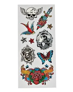 Spirit Halloween Punk Tattoos - 20 Pack -Girls Costumes Shop 07595812 c