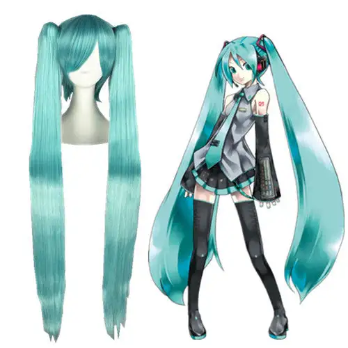 Cosplay Anime Cosplay Wig - Vocaloid - Miku 075B 1 Cosplay Anime Cosplay Wig - Vocaloid - Miku 075B