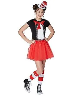Front Page 16 Spirit Halloween Kids Cat In The Hat Costume Kit - Dr. Seuss