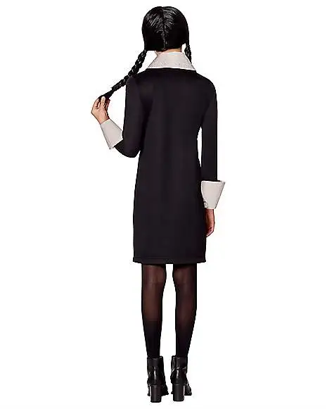 Spirit Halloween Kids Wednesday Addams Costume - The Addams Family 2 2 Spirit Halloween Kids Wednesday Addams Costume - The Addams Family 2 - Image 2