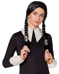 Spirit Halloween Kids Wednesday Addams Costume - The Addams Family 2 6 Spirit Halloween Kids Wednesday Addams Costume - The Addams Family 2 -Girls Costumes Shop 07630718 c