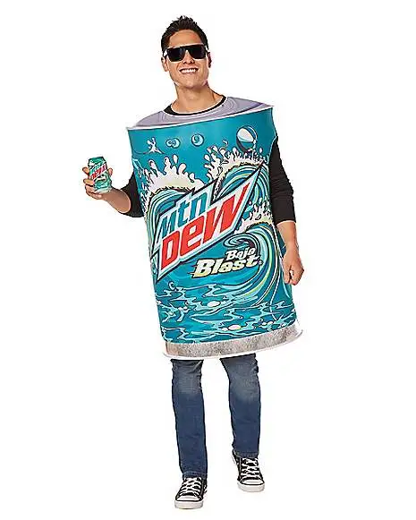 Spirit Halloween Adult 3D Mountain Dew Baja Blast Costume 1 Spirit Halloween Adult 3D Mountain Dew Baja Blast Costume