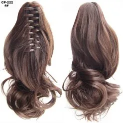 CJ Long Wavy Ponytail Clip Natural Extensions -Girls Costumes Shop 1225885584413