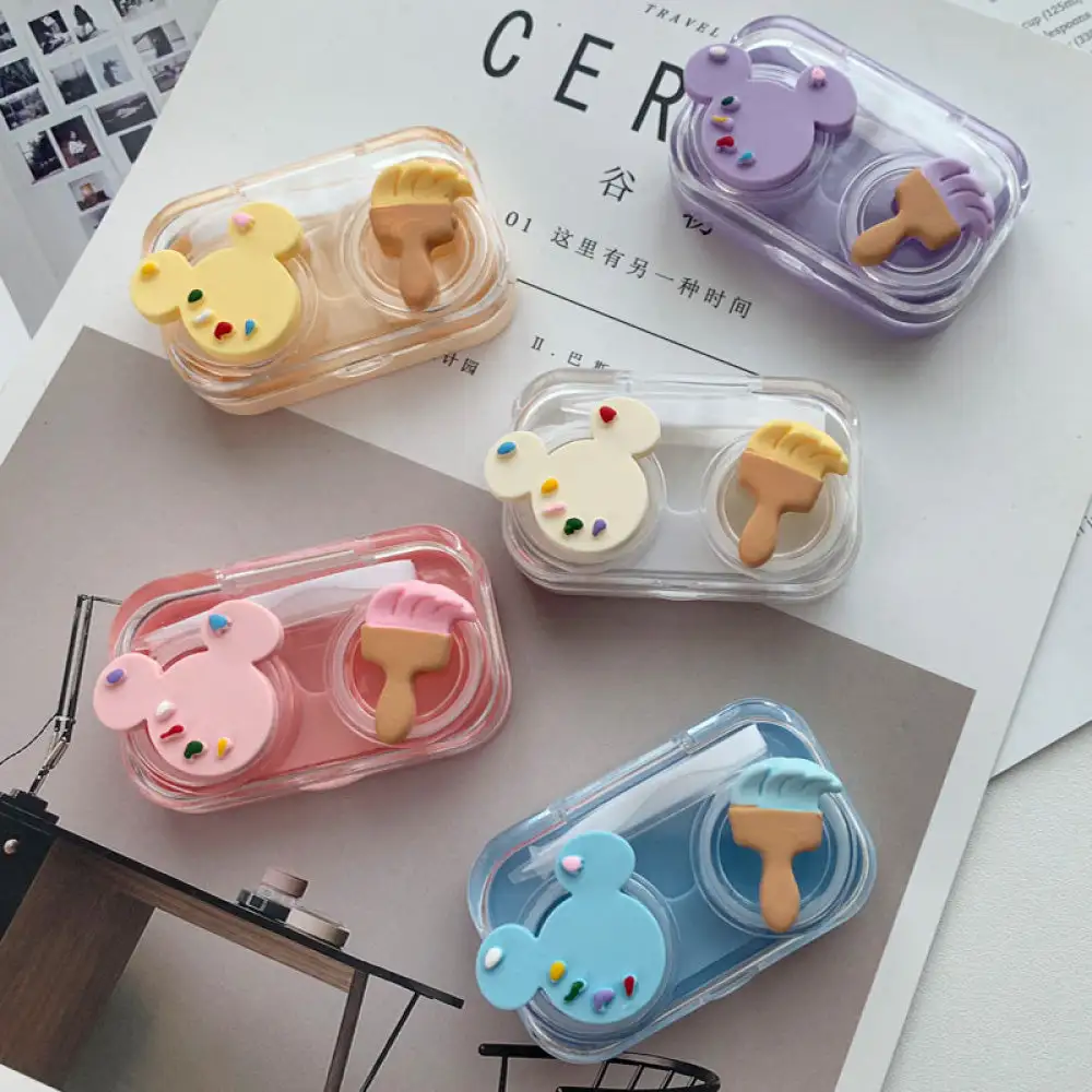 UNIQSO Mouse & Brush Leak Proof Lens Case 1 UNIQSO Mouse & Brush Leak Proof Lens Case