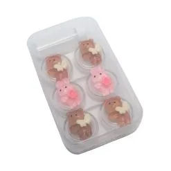 UNIQSO Lens Case Travel Kit - Multiple Casings (3 Pairs & Random Design)