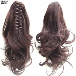 CJ Long Wavy Ponytail Clip Natural Extensions -Girls Costumes Shop 224490632395