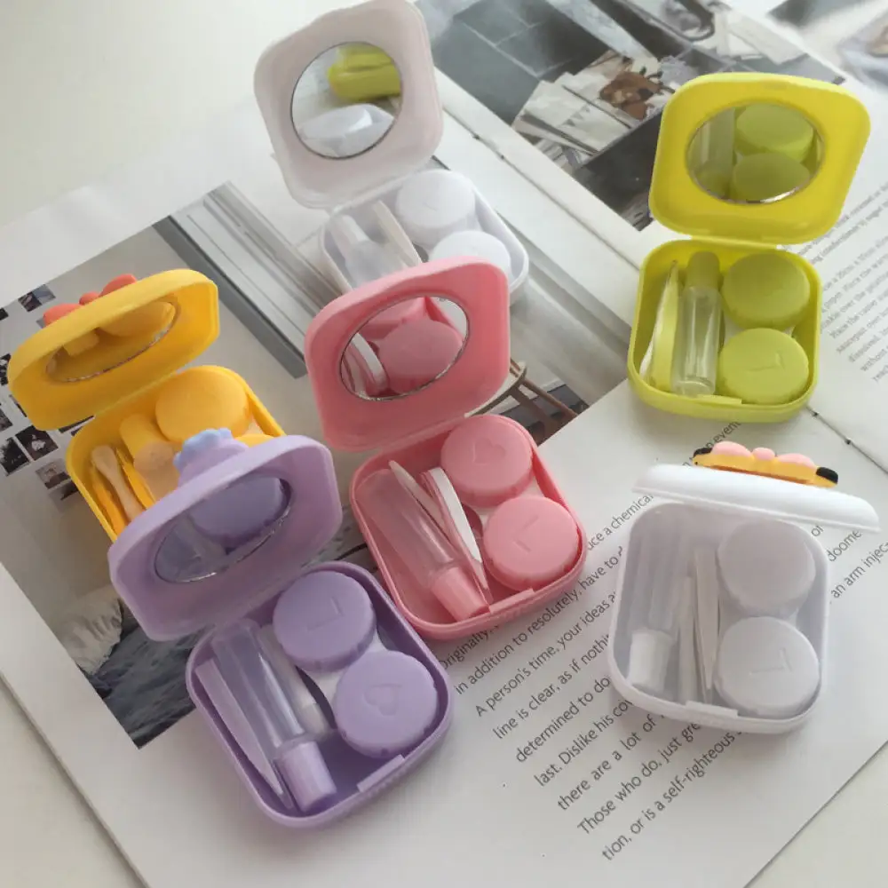 UNIQSO Cute Animal Ears Lens Case Travel Kit 2 UNIQSO Cute Animal Ears Lens Case Travel Kit - Image 2