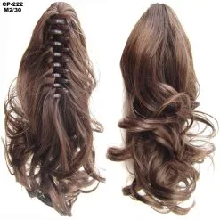 CJ Long Wavy Ponytail Clip Natural Extensions -Girls Costumes Shop 656908149767