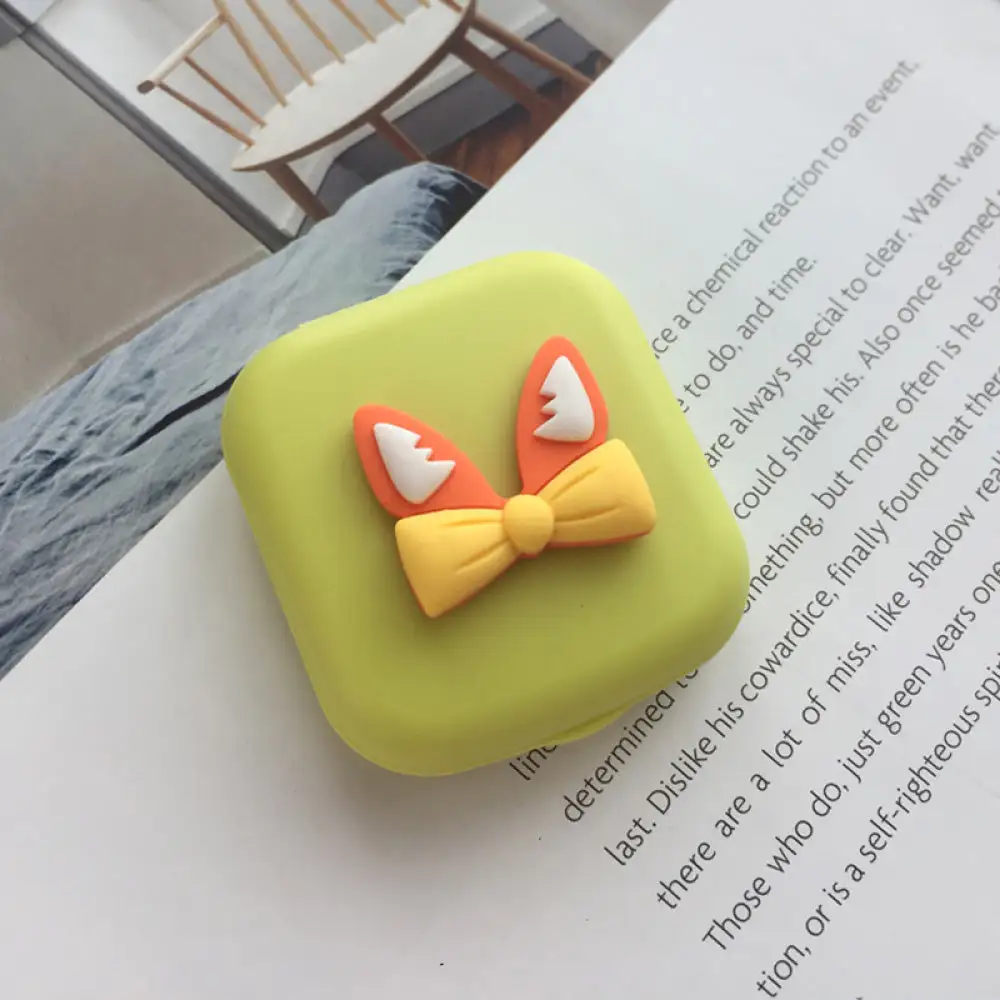 UNIQSO Cute Animal Ears Lens Case Travel Kit 7 UNIQSO Cute Animal Ears Lens Case Travel Kit - Image 7