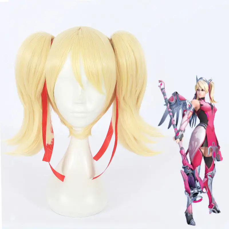 Cosplay Anime Cosplay Wig - Overwatch-Pink Mercy 1 Cosplay Anime Cosplay Wig - Overwatch-Pink Mercy
