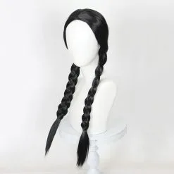 Cosplay Anime Cosplay Wig - The Addams Family Wednesday-Addams -Girls Costumes Shop CS 520A 3