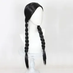 Cosplay Anime Cosplay Wig - The Addams Family Wednesday-Addams -Girls Costumes Shop CS 520A 4