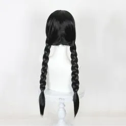 Cosplay Anime Cosplay Wig - The Addams Family Wednesday-Addams -Girls Costumes Shop CS 520A 5