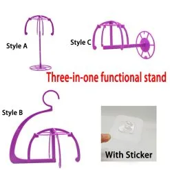 CJ Wig Stand / Wig Hanger / Wall Mounted Wig Hanger -Girls Costumes Shop b4a96896 3d6f 4685 b9f8 497e3b83dfcf