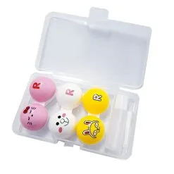 UNIQSO Lens Case Travel Kit - Multiple Casings Animal -Girls Costumes Shop lenscasetravelkitcartoon3