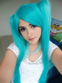 Cosplay Anime Cosplay Wig - Vocaloid - Miku 174A -Girls Costumes Shop wig vocaloid miku 174a belinhakcf8 a